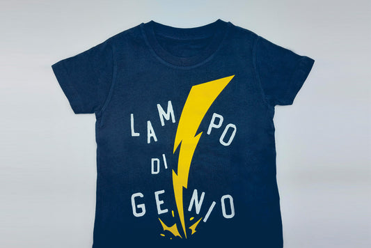 T-shirt Bambino "Lampo di genio"